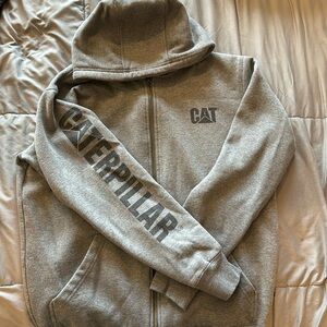 Men’s CAT zipper hoodie size large